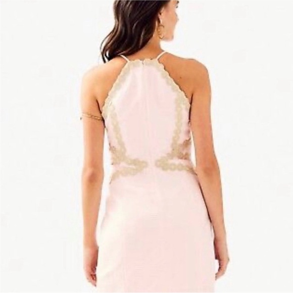 Lilly Pulitzer Pink and Gold Mini Dress - Picture 3 of 4